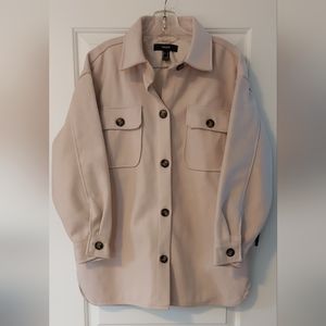 NWT Forever 21 Shacket Cream Size S